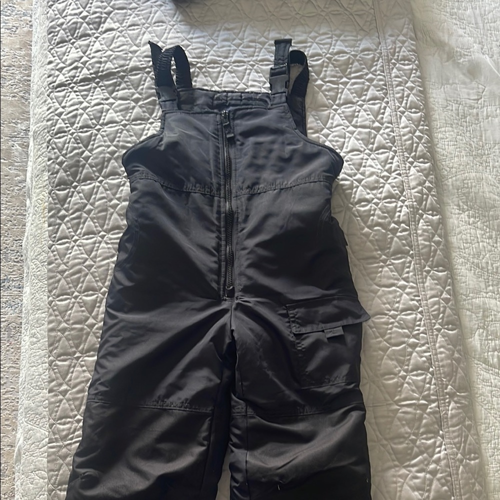 London Fog Kids Black Snow Bib
